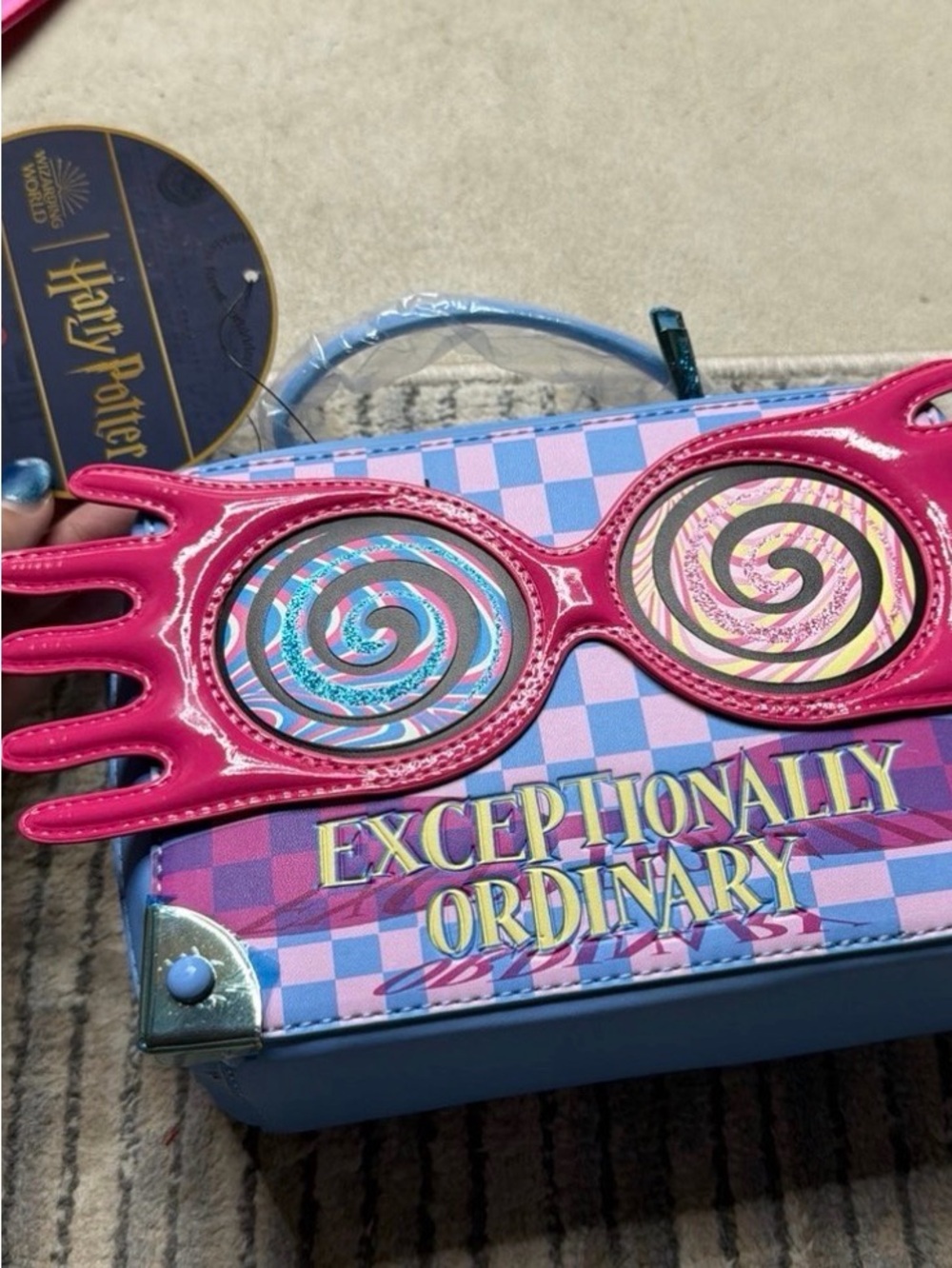 Fred Segal Harry Potter Pink & Blue Spectrespecs crossbody new